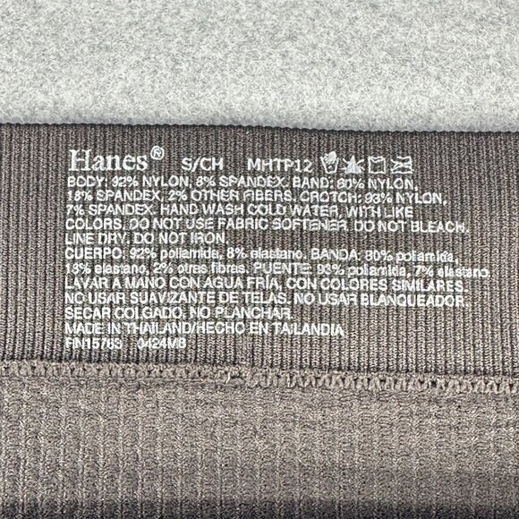 Hanes Womens Size Small Panty Bikini Ribbed Seamless Black New Without Tags - Picture 3 of 6